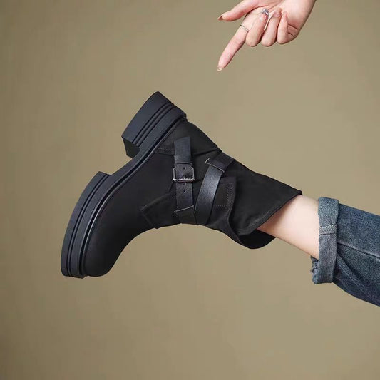 Chunky combat boots that elevate both your look and height — tough, bold, and versatile