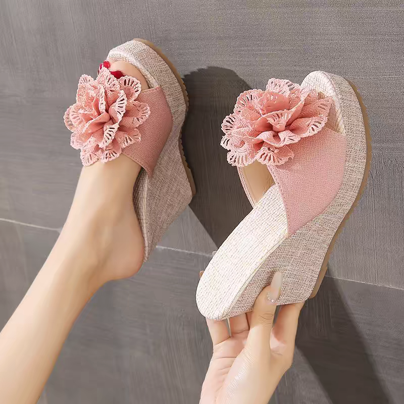 Chic  Espadrille Wedge Sandals with Double Straps