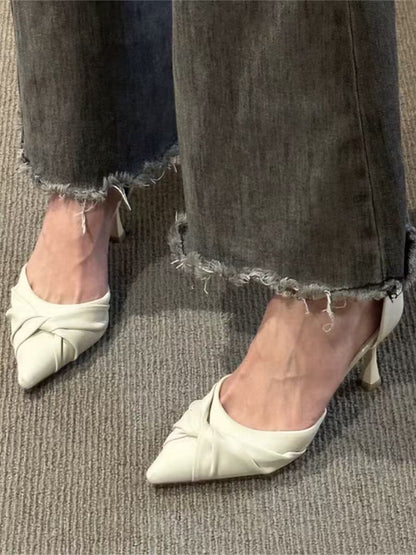 Chic Chain Strap High Heels – Pointed Toe Party Shoes for Women