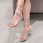 Butterfly Embellished High Heel Sandals